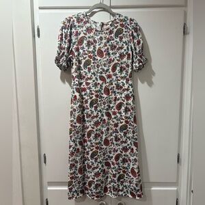 Boden Multicolor Paisley Long Sleeve Dress 6P